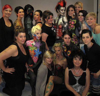 Gruppenfoto-Bodypainting-Kurs-2011-Anfang