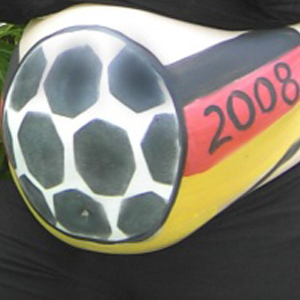 Bellypainting Fußball WM 2008