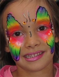 Kinderschminken-Schmetterling-Prinzessin-Fee-Elfe