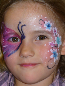 Kinderschminken-Prinzessin-Fee-Elfe-Schmetterling